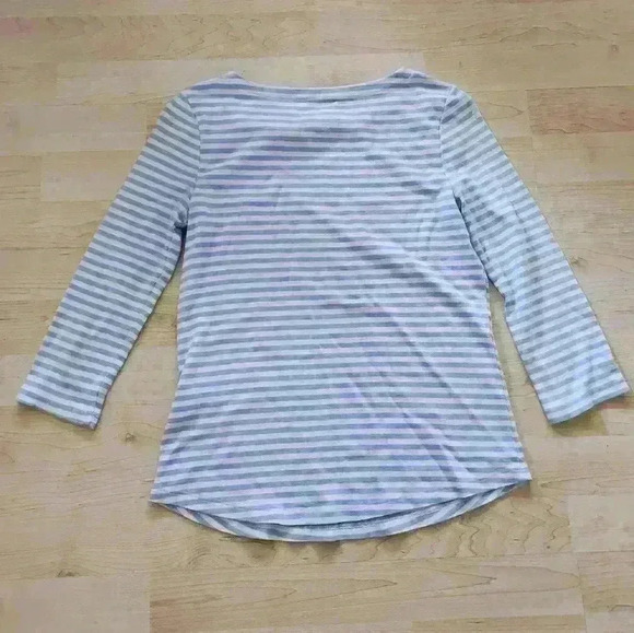 Charter club light blue striped top size xs - Picture 3 of 7